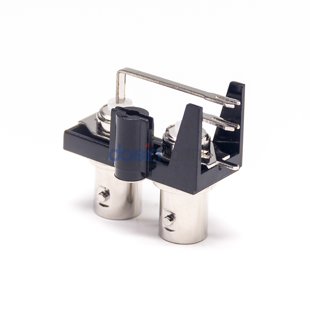 Прямоугольный гнездовой разъем BNC, тип сквозного отверстия для крепления панели