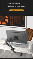 Swelix M1b Beweging Verstelbare Gaming Dual Laptop Lcd Dubbele Gasveer 17-35 Inch Monitor Armen Mount Standaards