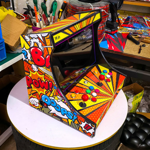 Macchina Arcade <span class=keywords><strong>Pandora</strong></span> Saga DX Plus con Schermo LCD HD da 19 Pollici, Joystick Mini Bartop 1280p per Intrattenimento Genitore-Figlio in Lingua Inglese - Product Image 3