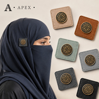 APEX Étiquette en cuir décorative personnalisée OEM ODM pour hijab, abaya, accessoires de mode, foulard, vêtement, chapeau, sac, couvre-chef