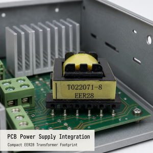 Trasformatore Flyback Personalizzato EER28 con Nucleo in Ferrite, Bobina Gialla, Trasformatore PCB Multipolare T022071-8 per Alimentazione OEM all'Ingrosso - Product Image 4
