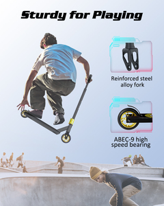 Gyroscope Pro <span class=keywords><strong>Freestyle</strong></span> — <span class=keywords><strong>trottinette</strong></span> cascadeuse pour adulte, Scooter professionnel personnalisé à 2 roues, vente en gros, usine chinoise - Product Image 4
