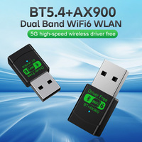 PIX-LINK Harga Grosir Wifi6 BT5.4 AX900 Dual Band USB Wifi Adapter Tanpa Driver Adaptor Jaringan Nirkabel untuk PC Desktop