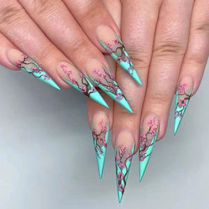 Temooi Nails Venta al por mayor Durable Press On Nails Long Coffin Ballerina Stiletto ABS Uñas postizas - Product Image 2