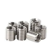 Inserts filetés métriques internes et externes à fente, finition lisse, durables pour applications minières, fixation sécurisée 1