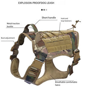 Chaleco de Lujo para Perro, Arnés Táctico de Nailon Resistente, Conjunto de Correa con Diseño Personalizado de Animales para Perros Medianos a Grandes - Product Image 5