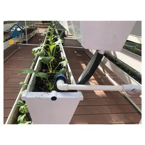 Invernadero de vidrio sistema de cultivo hidropónico Torre hidropónica vertical