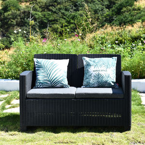 SUKK गर्म बिक्री आउटडोर फर्नीचर तालिका के साथ बालकनी रतन प्लास्टिक सोफा सेट - Product Image 3