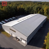 Nave Industrial Prefabricada de Acero Personalizada ZTSS, Estructura Ligera para Fábrica, Estándar ASTM, Soldadura, Corte y Plegado