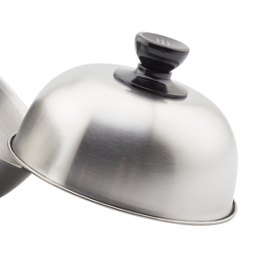 Poêle à steak en acier inoxydable 304 épaissi pour barbecue extérieur, avec couvercle, surface antiadhésive, résistante aux hautes températures - Product Image 5