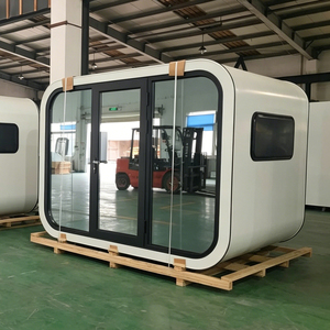 Cabaña <span class=keywords><strong>Apple</strong></span> Inteligente, Moderna, Ecológica y Duradera para Uso Comercial en Cafeterías al Aire Libre, Aislada, Resistente a la Intemperie, de Construcción Rápida, Tipo Glamping Pod - Product Image 1