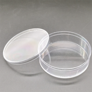 Rõ ràng Acrylic Hộp nhựa tròn Cube container với nắp hộp lưu trữ - Product Image 1