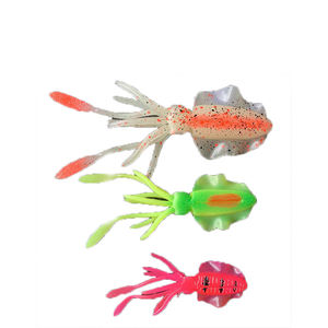 Guosong Luminous Octopus calmar Octopus jellyfish bionic appât Rubber Squid Skirts Soft Octopus Saltwater Fishing Lure - Product Image 1