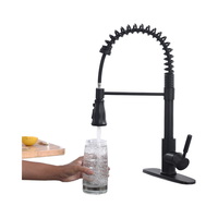 Robinet de cuisine moderne avec douchette extractible double fonction, monocommande et cartouche céramique
