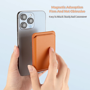 Portafoglio Magnetico Magsafe per iPhone Serie 15/14/13/12 con Blocco RFID in Materiale PU <span class=keywords><strong>Porta</strong></span> Carte di Credito con Supporto - Product Image 4