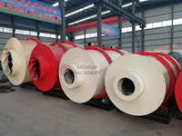 Sécheur à trois tambours écoénergétique 10 TPH Sécheur rotatif pour fibres de palmier et balle de riz