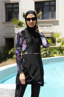 XXXXL personnalisé grande taille 3 pièces Burkini Hijab maillot de bain maillots de bain islamique arabe musulman femmes dames maillots de bain modestes