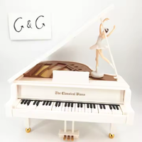 Boîte à musique en plastique grande taille pour piano à queue