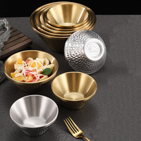 Vente chaude Bol Ramen De Style Coréen Restaurant En Acier Inoxydable 304 Sandice Bol Bol À Soupe De Nouilles Incassable