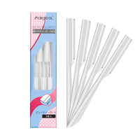 Tondeuse à sourcils robuste en acier inoxydable 304, rasoir facial pour hommes et femmes