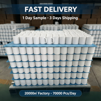 Vente en gros de tasses à sublimation de 11 oz, tasses en céramique vierges pour presse à chaud, cadeau promotionnel personnalisé pour entreprise