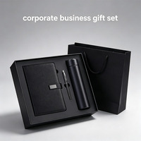 Coffret Cadeau d'Entreprise Premium avec Carnet d'Affaires, Stylo Métallique et Bouteille en Acier Inoxydable pour Événements Corporatifs, MOQ 50 Commandes en Gros