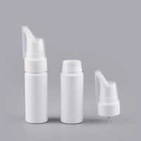 Flacon pulvérisateur nasal personnalisé en HDPE blanc de 70 ml, vide, avec pompe à sertir pour l'emballage de liquides de soin nasal