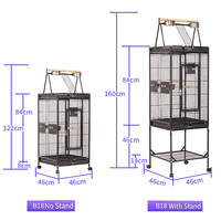 Vente en gros de cages à oiseaux, volières et maisons pour oiseaux en métal solide, classiques, modernes, durables, de grande taille, pour l'intérieur et l'extérieur, avec possibilité de personnaliser la taille