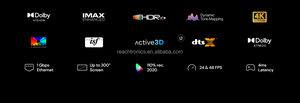 โปรเจคเตอร์เลเซอร์สามหัว Original Valerion VisionMaster 4K 3500iso Google TV อัตราส่วนคอนทราสต์ 50000:1 HDR10+ 4k Smart VisionMaster M - Product Image 6
