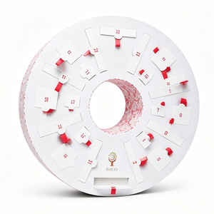 Calendrier de l'Avent Beauté 24 Jours avec Portes Numérotées, Rangement Réutilisable pour Soins de la Peau, Bijoux et Cosmétiques - Product Image 1