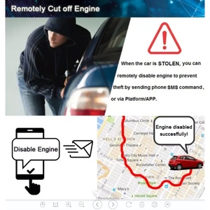 자동차 오토바이 연료 펌프 차단 시스템용 릴레이 기능이 있는 GT06 프로토콜 4G GPS 추적기 - Product Image 5