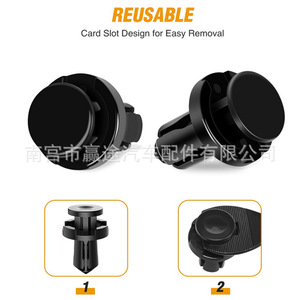 Clips de nailon reutilizables para coche Winning Journey, para Nissan Infiniti 63846-5V000 01553-09241 85099-1MA0A, juego de 40 piezas - Product Image 1