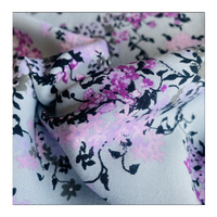 Tissu sergé 100 % rayonne imprimé couleur uni, doux et respirant, en viscose rayonne 30S pour fabricants de vêtements