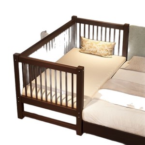 Cama Infantil de Madera Maciza con Diseño Encajable y Lateral Extensible para Niños y Bebés, Solución Segura para Dormir - Product Image 2