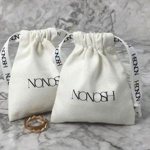 Eco Friendly Organic Cotton <b>Drawstring</b> Bag Cotton <b>Pouch</b> Customized Size Customized Logo Packing Acceptable - Product Image 5