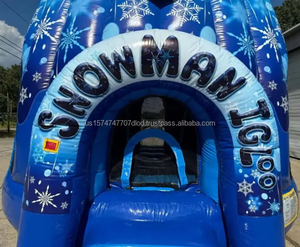 ¡Adorable gorila inflable gigante con temática de muñeco de nieve para el hogar y eventos comerciales diversión para todos! - Product Image 5