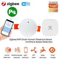 Détecteur de présence humaine Tuya Smart WiFi/Zigbee, capteur de mouvement PIR USB 5V, capteur de luminosité, radar