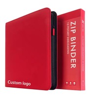 Porte-cartes personnalisable en cuir PU avec fermeture éclair, 9 pochettes pour cartes à collectionner double face, album de rangement pour MTLGE TCG PKM