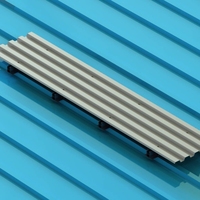 SunRack SFS-FHB-C17 OEM Yüksek Mukavemetli Fiberglas Endüstriyel Zemin FRP Güneş Paneli Sarı Renkli Çatı Yürüyüş Yolu Kalıplanmış Izgara