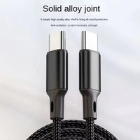 Câble de charge rapide USB A vers Type C 60W PD en nylon tressé, USB C 3A, charge rapide, 1M 2M 3M, câble de données durable