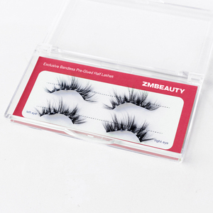 Zm vẻ đẹp 3-7 ngày giữ biểu tượng tùy chỉnh tự dính lông mi mở rộng ở nhà không độc hại Pre dán Báo Chí trên nửa Lash Cụm - Product Image 1