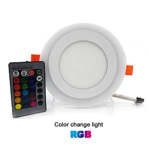 Điều Khiển Từ Xa Downlight Led Đèn Cct Adjystable Bảng Điều Khiển Ánh Sáng Rgb Trần Lõm Vòng 24 Wát Đôi Màu Led Bảng Điều Chỉnh Ánh Sáng - Product Image 4