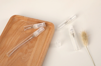 Mini flacon pulvérisateur lisse 1ml 2ml 2.5ml 5ml 10ml, flacons de parfum en verre avec atomiseur en plastique