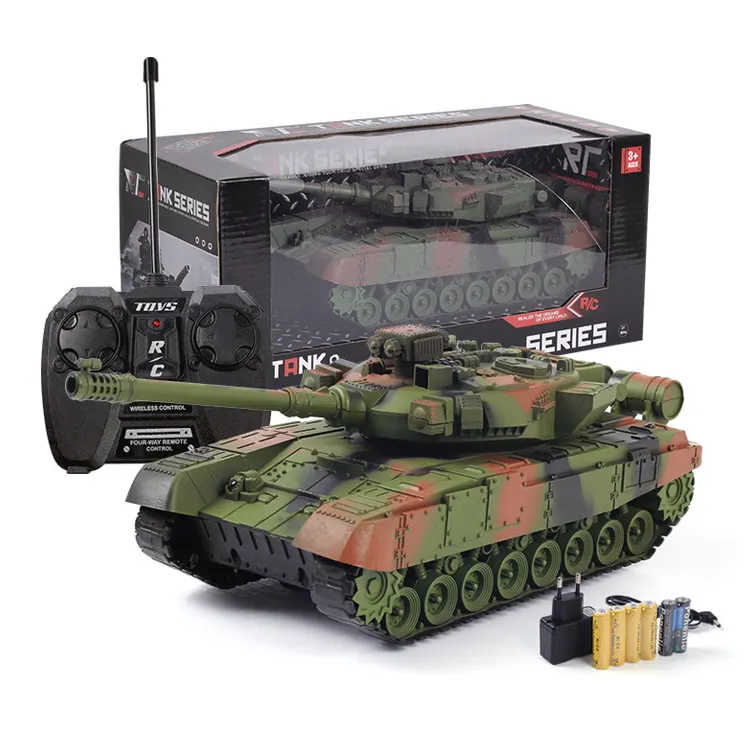4 Channels Remote Control Tank for Kids Model Tank 1:30 Scale Mini RC Tank Toys