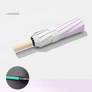 Ombrello Parasole Personalizzato con Gradiente di Colore, Protezione UV Automatica, Doppio Uso, Gomma Nera, Pieghevole - Product Image 4