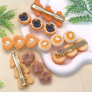 1 Uds Mini horquillas para <span class=keywords><strong>pan</strong></span> pastel pinzas para el cabello niños <span class=keywords><strong>dulce</strong></span> caramelo horquilla accesorios para el cabello para niños - Product Image 1