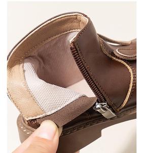 Waterproof Side Zipper <b>Ankle</b> Children's Boots Kids Winter School Kids <b>Ankle</b> Boots Cartoon Rabbit Leather Kids Boots Girls - Product Image 5