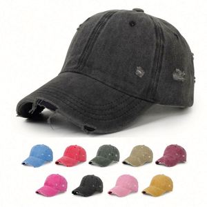 Casquettes de baseball vintage en gros à livraison rapide, casquettes délavées, casquettes 6 panneaux style papa - Product Image 1