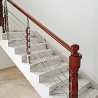 Rampe à câbles moderne en acier inoxydable pour extérieur, directement du fabricant, pour villas et balcons, avec supports réglables, résistante à la rouille