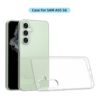 Coque de téléphone transparente antichoc en TPU ultra-mince pour Samsung S24 et pour iPhone